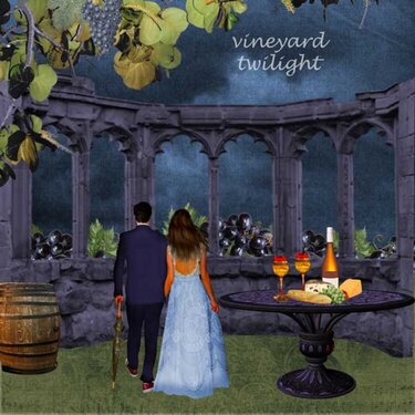 Vineyard Twilight by StarSongStudio  and Kythe Kreations 