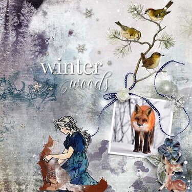 Winter Woods Collection Grab Bag by Jen Maddocks Designs &amp; Heartstrings Scrap Art Collabs