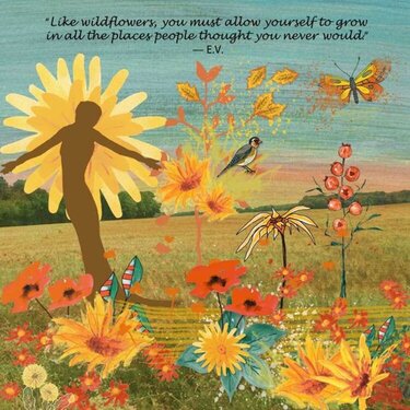 Wild Flowers by Christine Art  