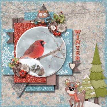 A Woodland Winter Kit by Day Dreams &#039;n Designs