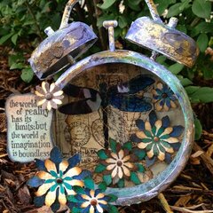 Altered Tim Holtz Assemblage Clock