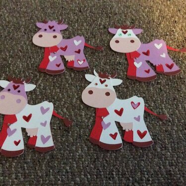valentines cow