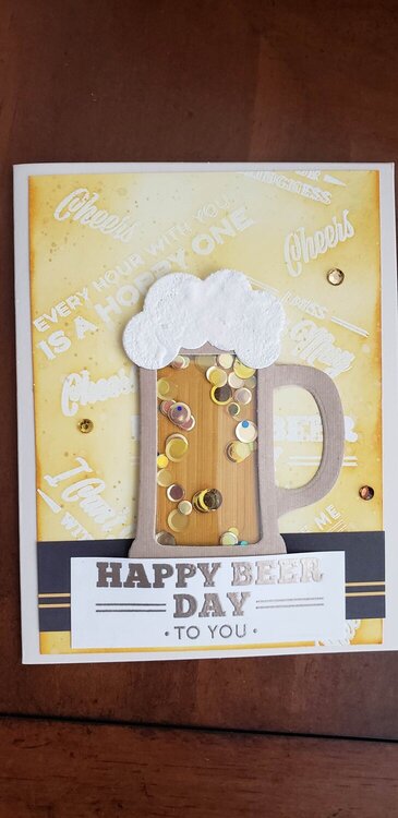 Happy Beer Day to You Birthday Shaker Card