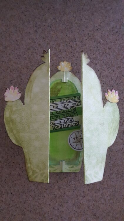 Sizzix Cactus card