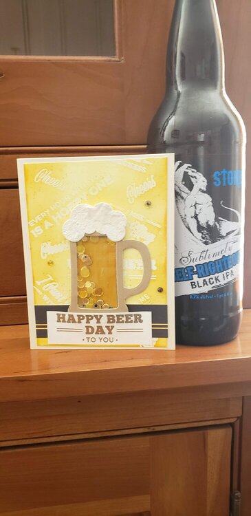 Happy Beer Day to You Birthday Shaker Card