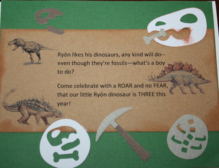 Dinosaur Invite Two