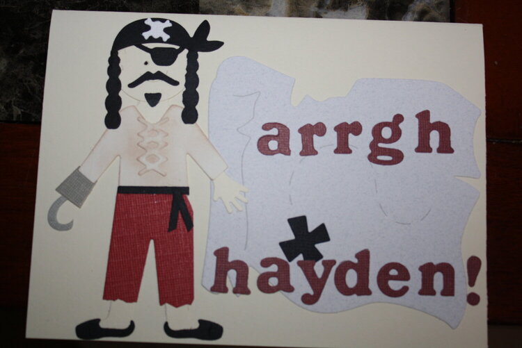 Pirate Birthday Card for Pal