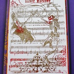 Danse Macabre Gold and Red