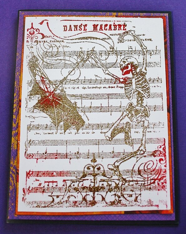 Danse Macabre Gold and Red