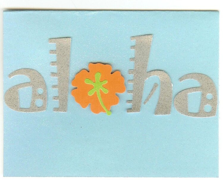 Quickutz Aloha card