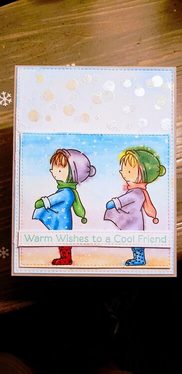 Warm wishes to a Cool Friend card