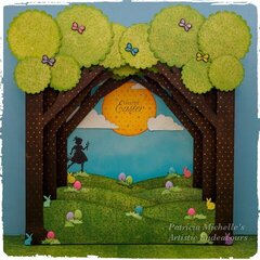 "Easter Egg Hunt" 3-D Canvas