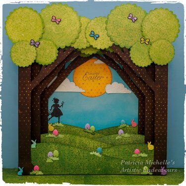"Easter Egg Hunt" 3-D Canvas