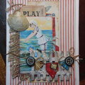 Mixed Media PLAY Summer Card