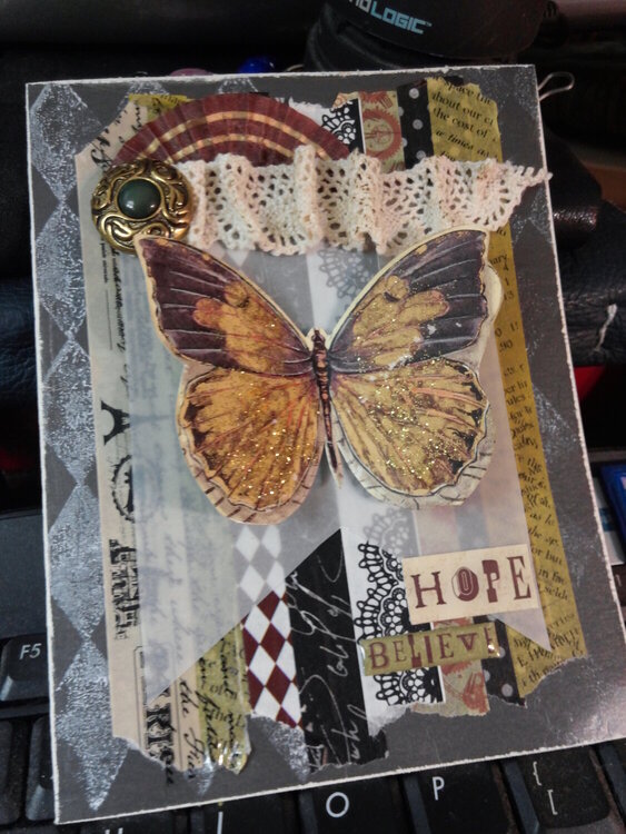 HOPE/BELIEVE Butterfly Card