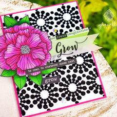 Grow Deco Foil Flock Card