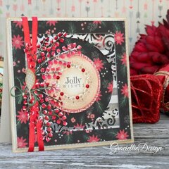 Snowy Winterberries - Jolly Wishes Christmas Card
