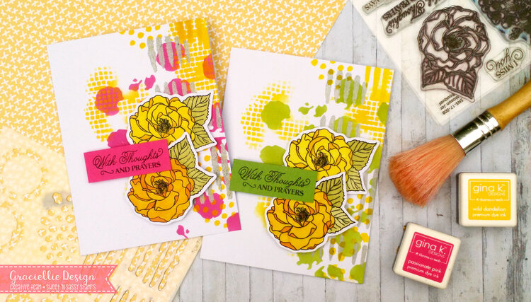 Stamped and Stenciled Cards