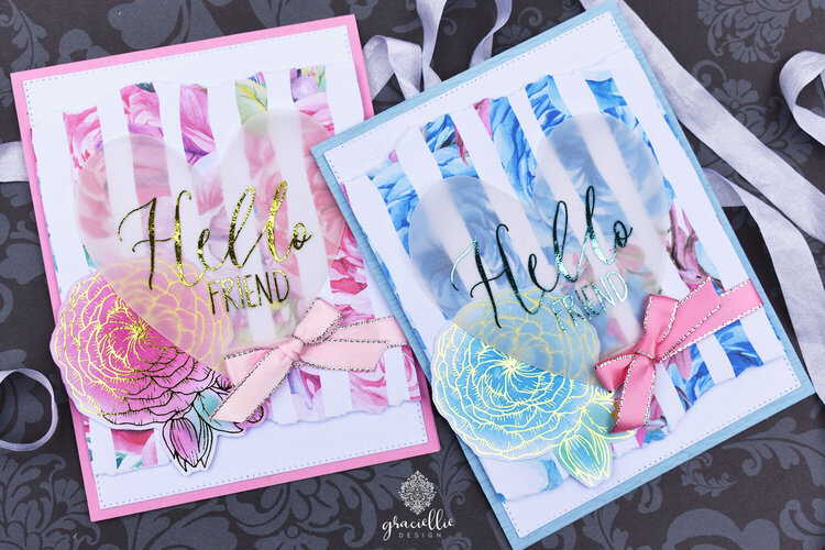 EASY VALENTINES CARDS WITH DECO FOIL + GRACIELLIE DESIGN
