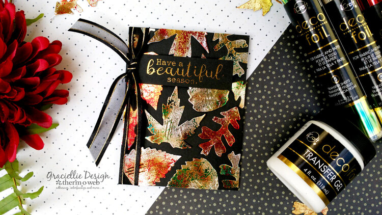 Crackle Foiled Leaves with Deco Foil - Part 2