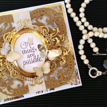 Elegant Die Cutting with Victorian Accents &amp; Deco Foil
