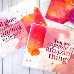 Watercolor Wash Backgrounds for Cards