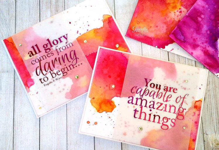 Watercolor Wash Backgrounds for Cards