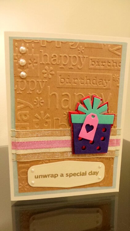 Unwrap a Special Day Birthday Card