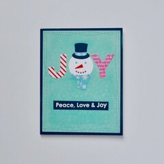 Peace, Love & Joy Snowman