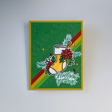Christmas Greetings Stocking