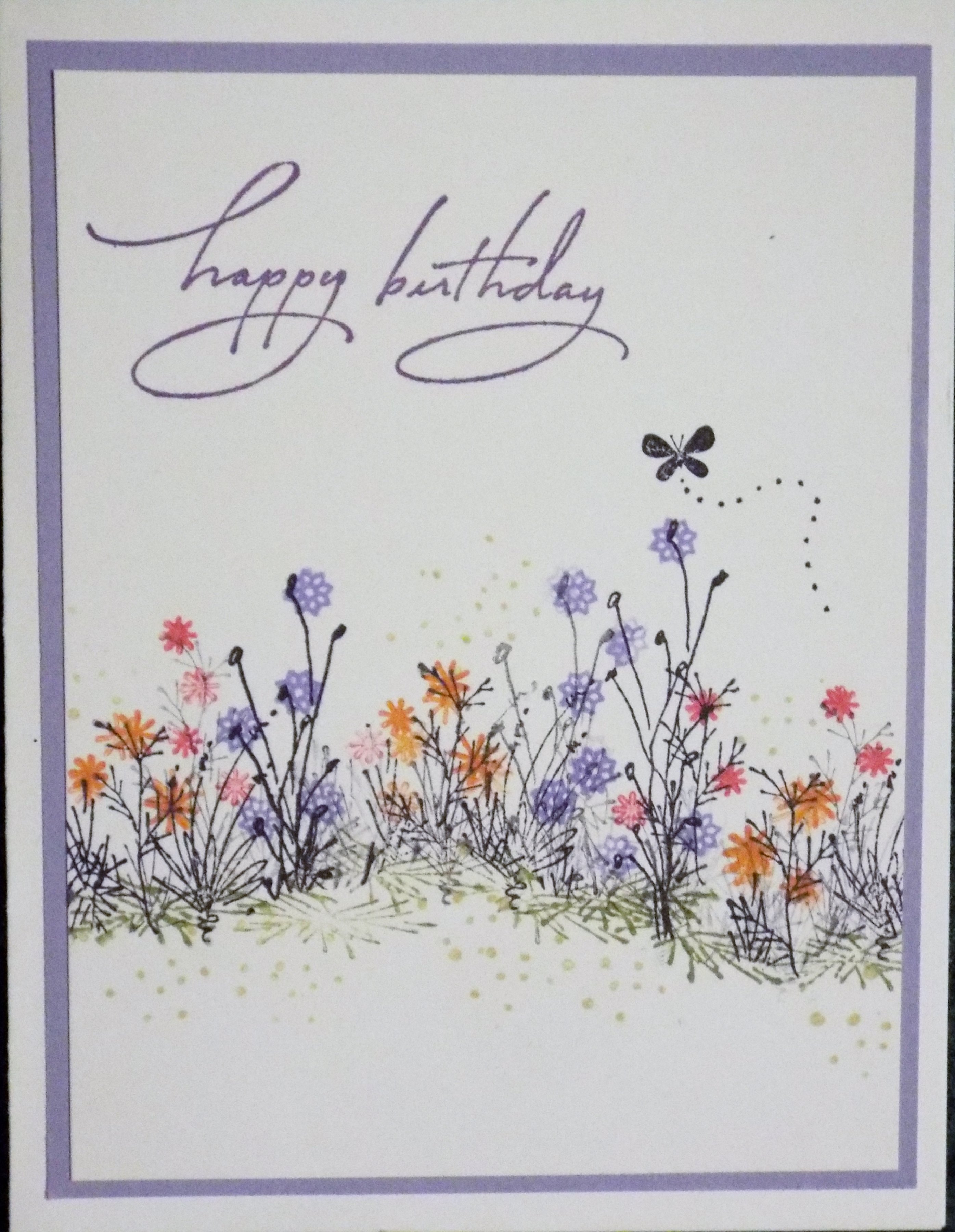 Garden Birthday Card