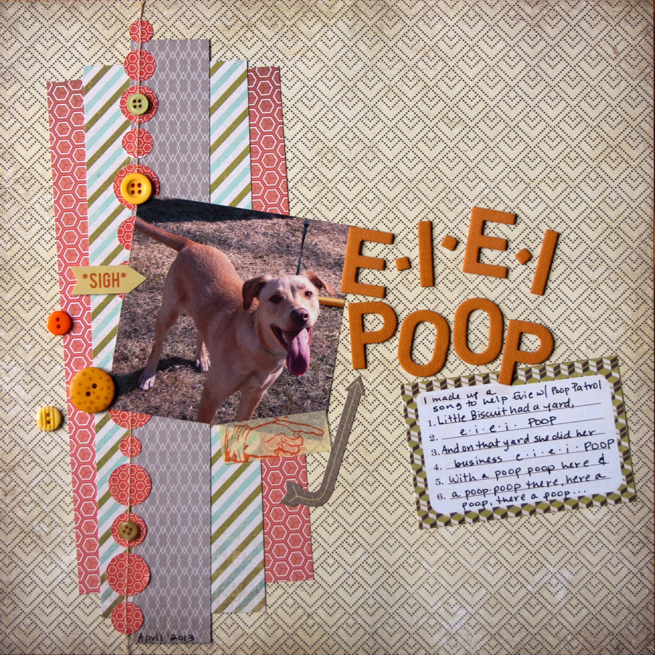E I E I POOP