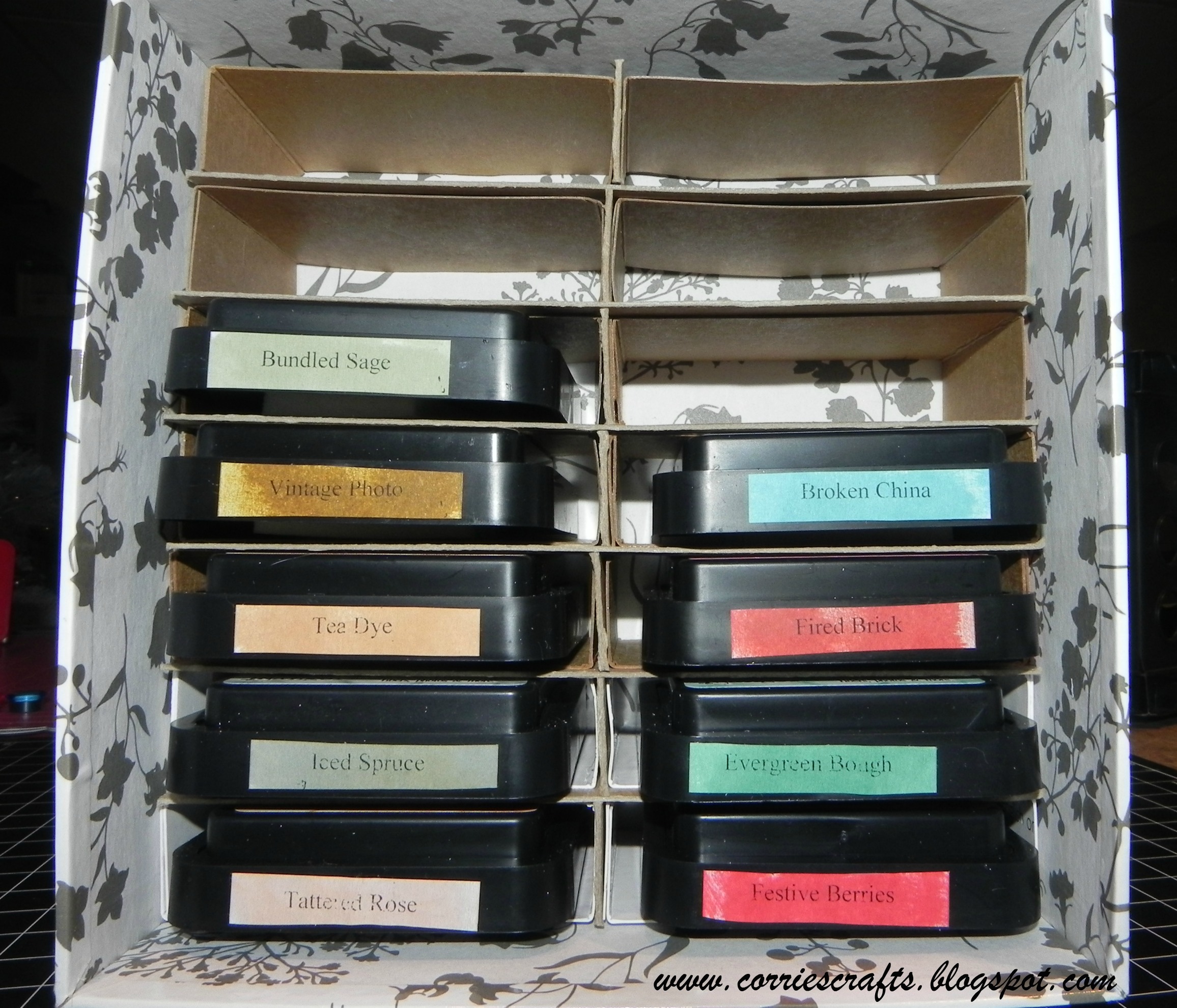 Distress ink storage