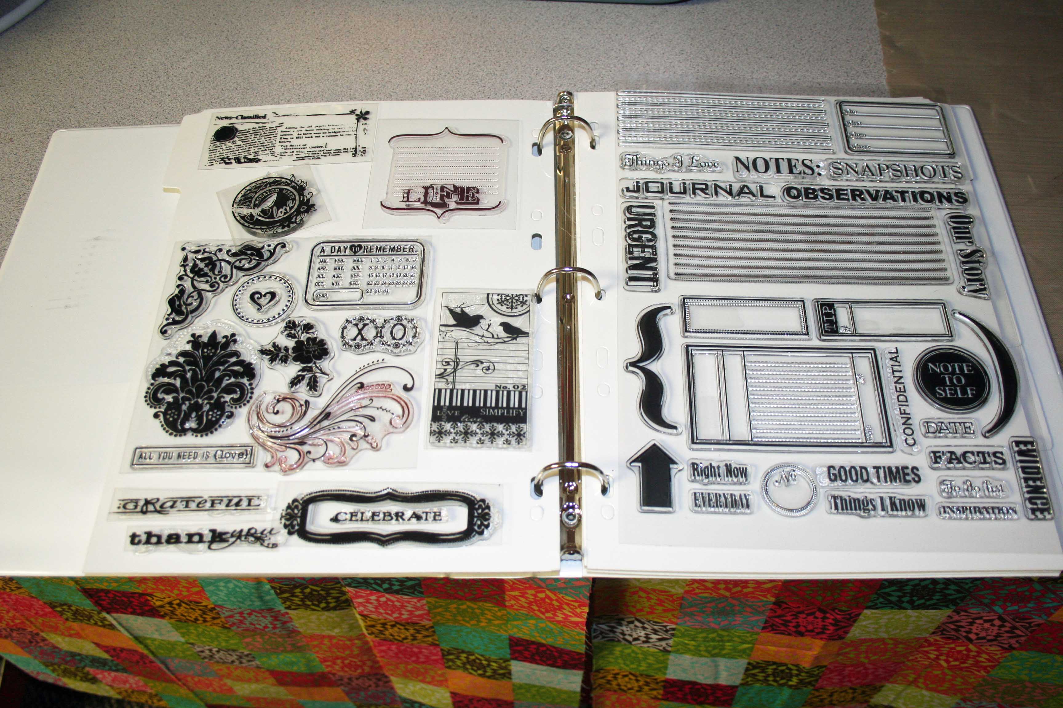 Acrylic Stamp Storage