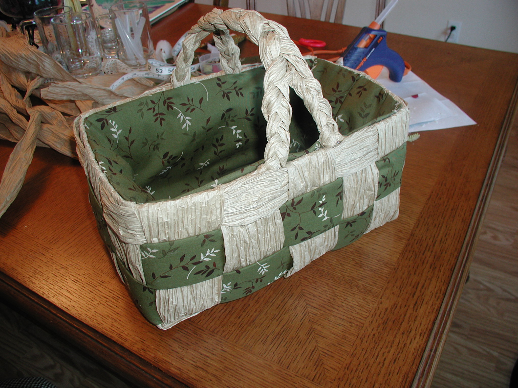 Brown Paper Bag Basket 2