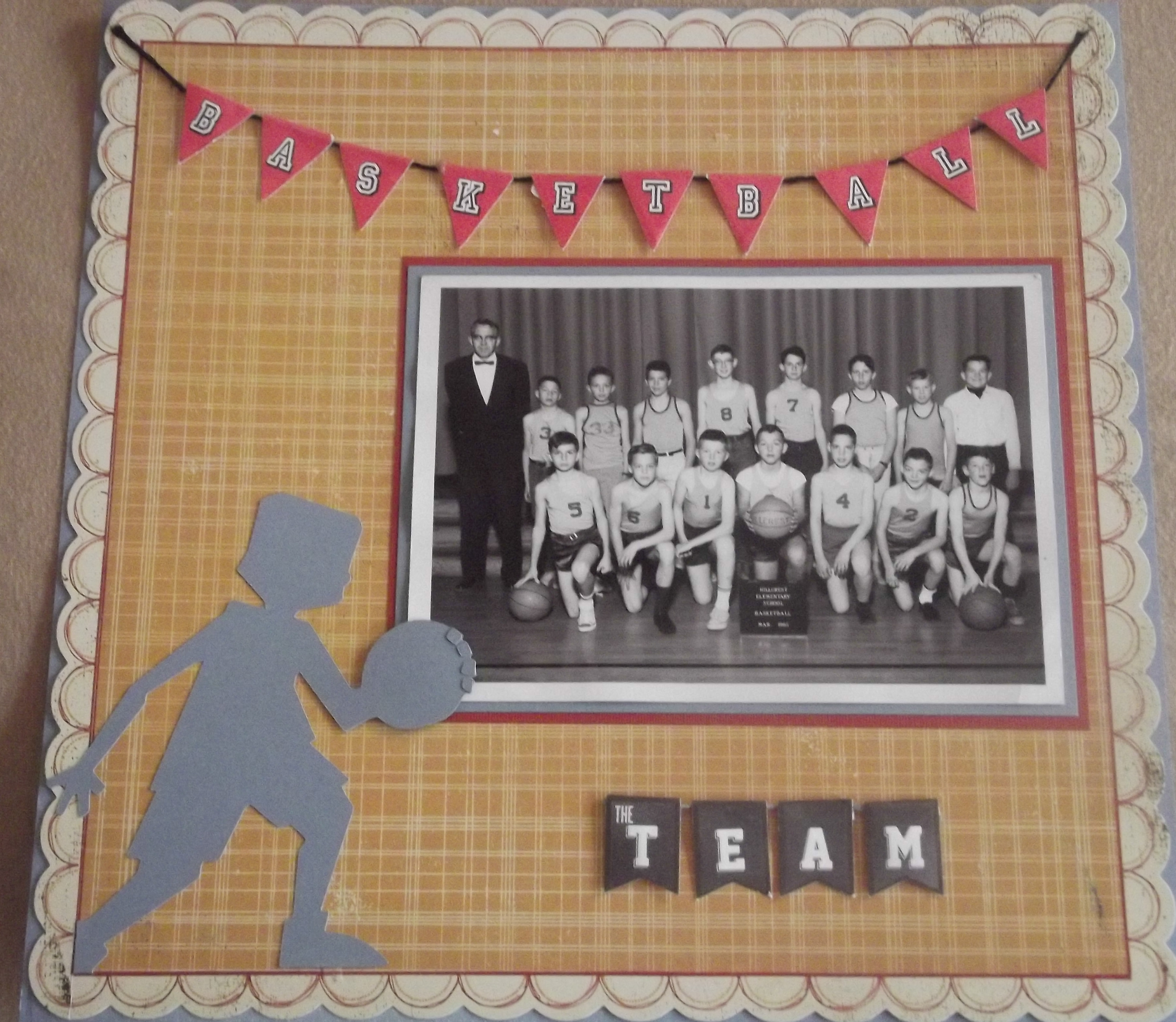 Basketball Team Photo Layout