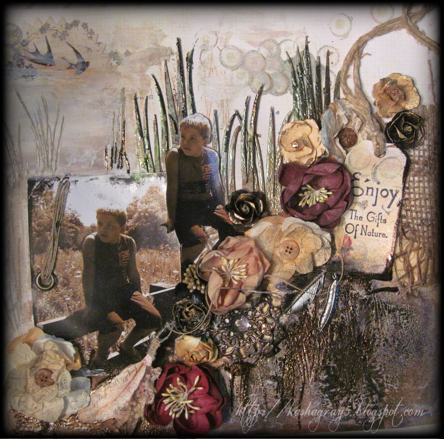 ENJOY THE GIFTS OF NATURE Scraps of Elegance Simply Shabby Chic Kit