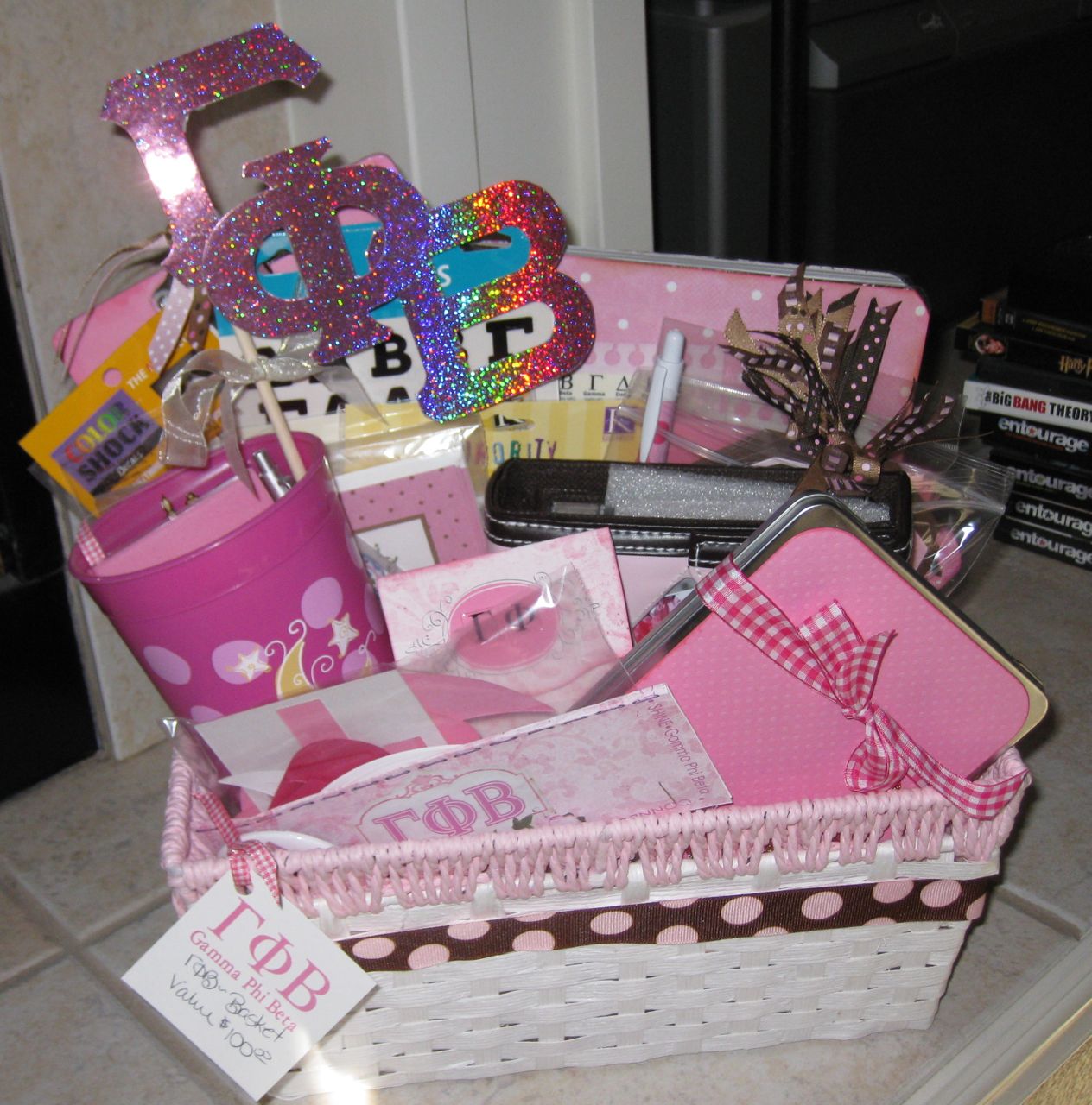 Sorority gift basket
