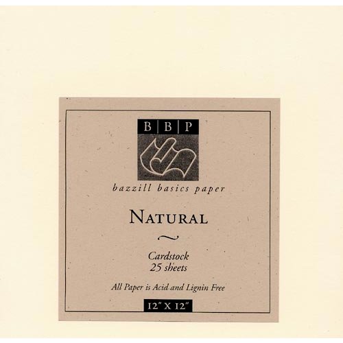 Bazzill Basics - 12x12 Natural Cardstock Pack