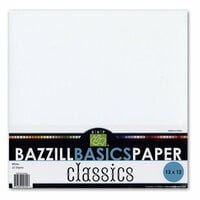 Bazzill Basics - 12x12 White Cardstock Pack