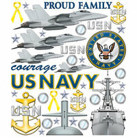 Creative Imaginations Stickers - US Navy, CLEARANCE