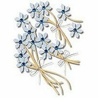Jolee's Boutique - Blue Jeweled Flowers