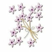 Jolee's Boutique - Violet Jeweled Flowers