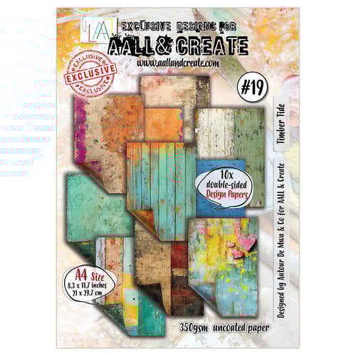 AALL and Create - Treasure Trove Collection - A4 Paper Pack - Timber Tide