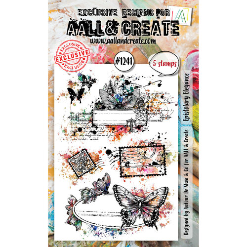AALL and Create - Clear Photopolymer Stamps - Epistolary Elegance