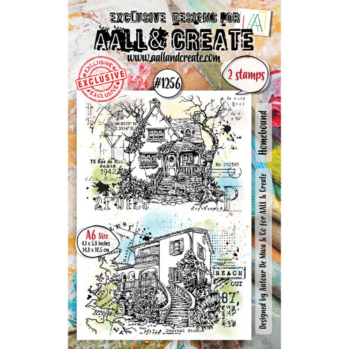 AALL and Create - Whimsy Dwellings Collection - Clear Photopolymer Stamps - Homebound