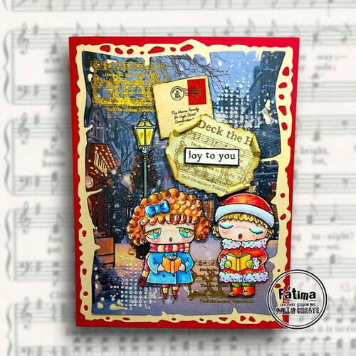AALL and Create - Twinkles and Tidings Collection - Clear Photopolymer Stamps - Joyful Noise