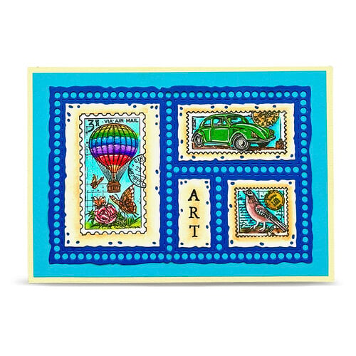 AALL and Create - Dispatch Transit Collection - Clear Photopolymer Stamps - Miniature Postage Stamps AALL and Create - Dispatch Transit Collection - Clear Photopolymer Stamps - Miniature Postage Stamps