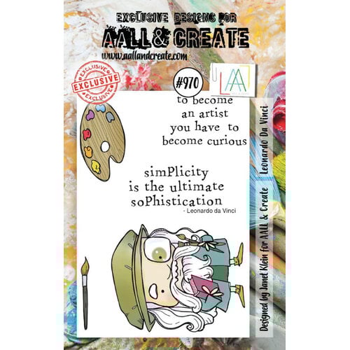 AALL and Create - Clear Photopolymer Stamps - Leonardo Da Vinci