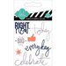 Heidi Swapp - Hello Today Collection - Memory Planner - Clear Acrylic Stamps - Mini - Right Now